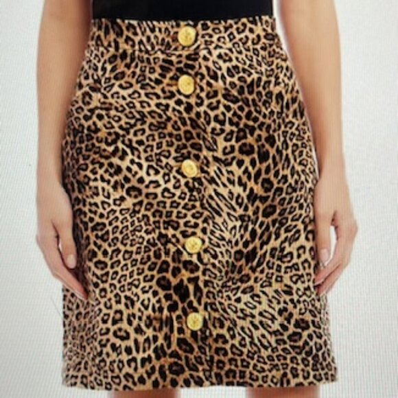 Karen Kane Dresses & Skirts - Karen Kane Skirt Size 4 Animal Print Front Buttons Women Skirt - New!